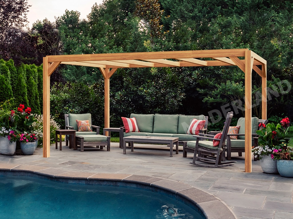 Pergola bois LILLE 600x400 cm très résistant lamellé collé - vue 2