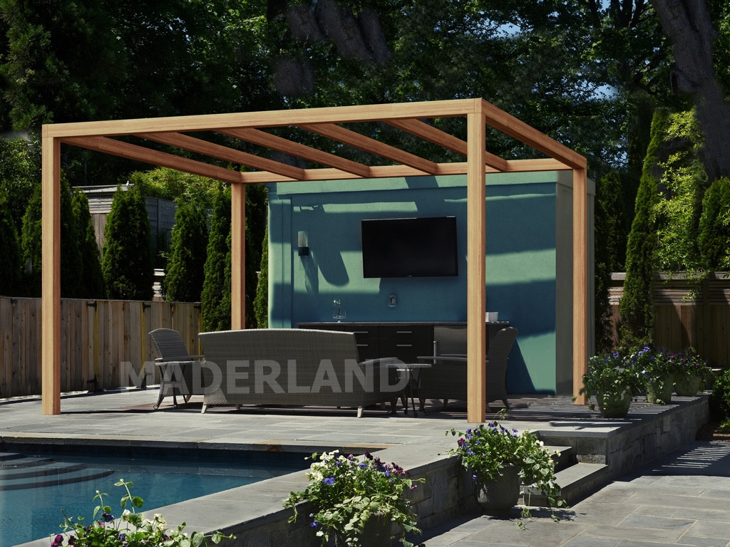 Pergola bois BREST 600x300 cm très résistant lamellé collé - vue 2