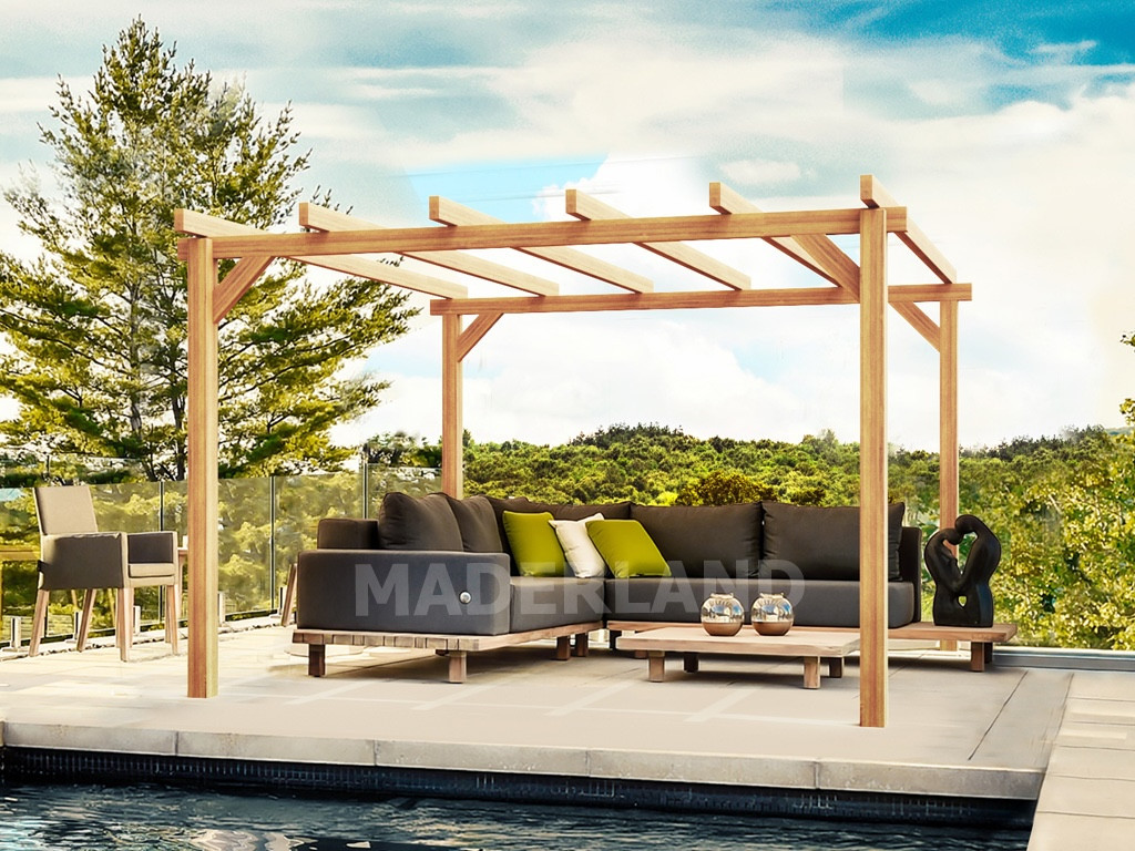 Pergola bois ANGERS 400x300 cm livraison dans 10 jours - vue 2