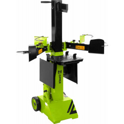 Fendeur de bûches vertical professionnel - 8 tonnes et 21 Mpa - IP54 - Zipper