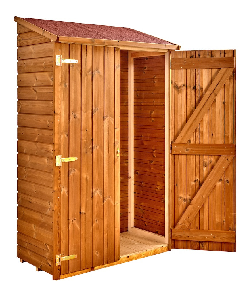 HABRITA Abri mural multiusages panneaux 19 mm Surface extérieure : 0.83 m2 bois massif traité très haute température - vue 2