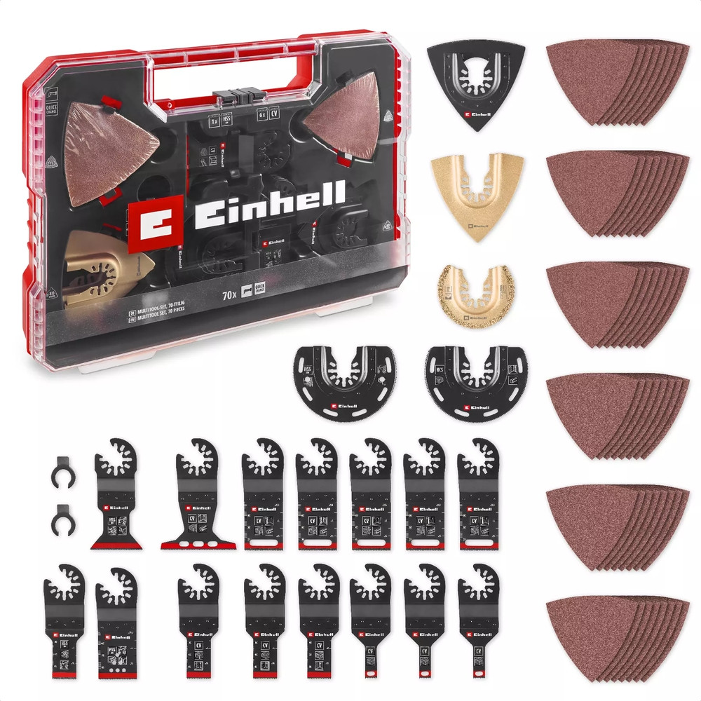 Coffret accessoires Tools 70 pièces lames racloir ponçage outils multifonctions - vue 5