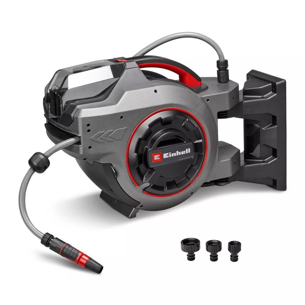 Dévidoir de tuyau GE HR 1830 1 Li Solo 18V tuyau 30m enroulement auto pivotant 180° sans batterie - vue 4