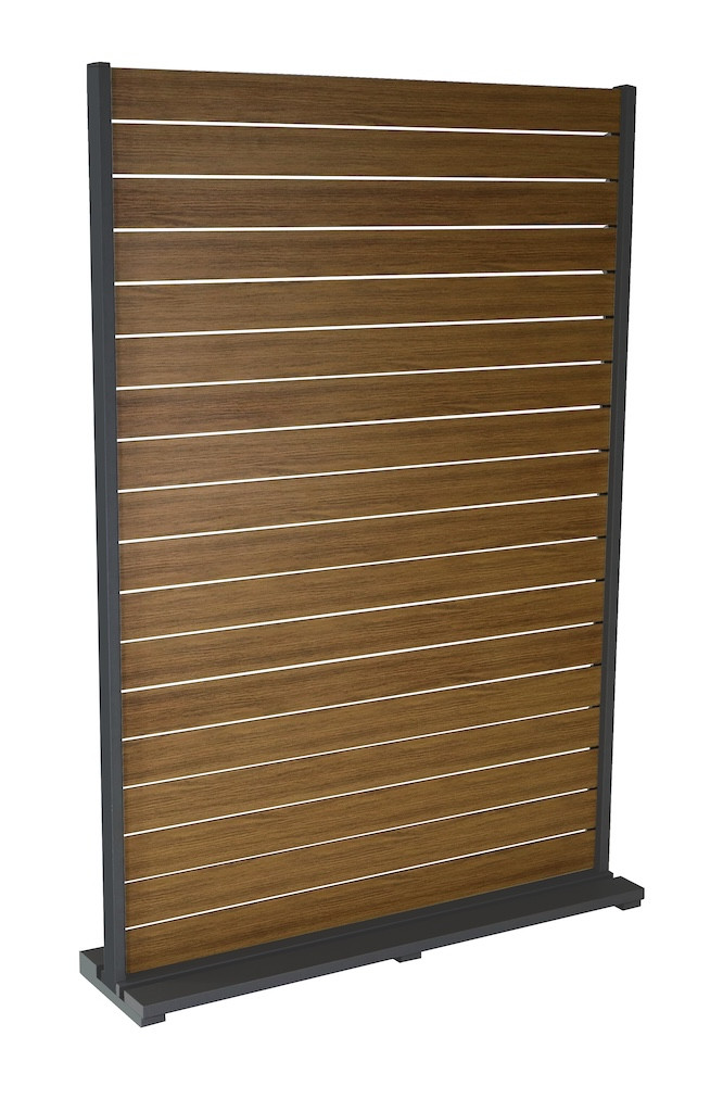 Claustra LOUISIANE Aluminium époxy Lattes Heat Transfer Chêne