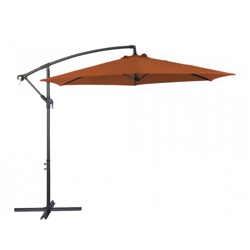 Parasol déporté - ECO - Acier - Ø300 - Sienne - PROLOISIRS