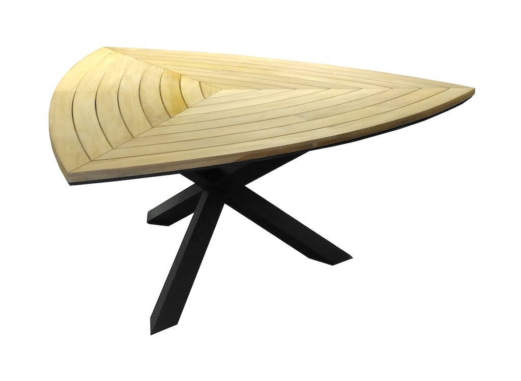 Table fixe FERRONE Aluminium Teck FSC 100% 170 cm
