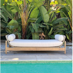 Bain de soleil - POLINESIA - en bois exotique et cordes tressées - Luna Distribuciones