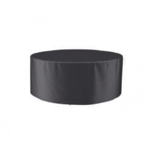 Housse imperméable pour table ronde - FUNDAS - tissu noir ou gris foncé - imperméable - Ø250 cm - Luna Distribuciones