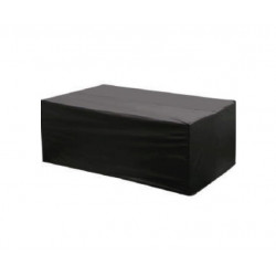 Housse imperméable pour table rectangulaire - FUNDAS - tissu noir ou gris foncé - imperméable - 180x110 cm de marque Luna Distribuciones, référence: J8989900