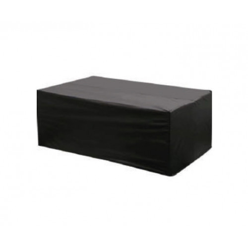 Housse imperméable pour table rectangulaire - FUNDAS - tissu noir ou gris foncé - imperméable - 240x110 cm - Luna Distribuciones