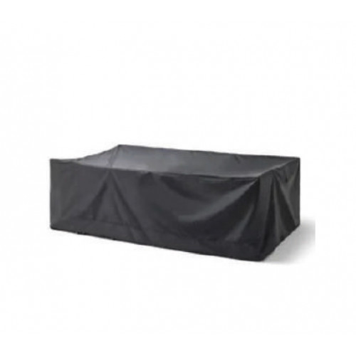 Housse imperméable pour sofa canapé de salon de jardin - FUNDAS - tissu noir ou gris foncé - imperméable - 255x255 cm - Luna Distribuciones