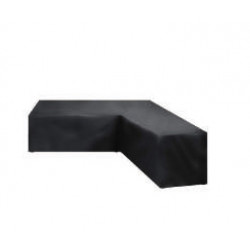 Housse imperméable pour sofa canapé en corner de salon de jardin - FUNDAS - tissu noir ou gris foncé - imperméable - 330x330 cm de marque Luna Distribuciones, référence: J8990500