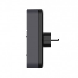 Biplite 2P+T 16A + 2USB, Bi-ton noir/Anthracite - Quarx