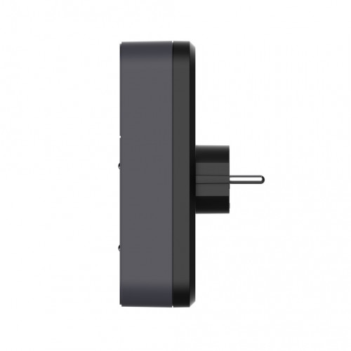Biplite 2P+T 16A + 2USB, Bi-ton noir/Anthracite - Quarx