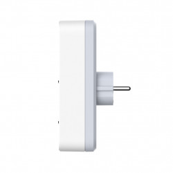 Biplite 2P+T16A + 2USB, Bi-ton blanc/gris - Quarx
