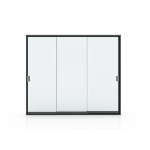 Cloison Vitrée 3M pour Pergola Autoportée - Aluminium Graphite - PROLOISIRS