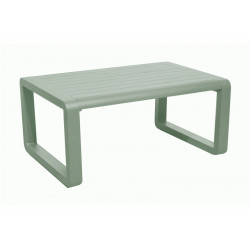 Table basse - QUENZA II - Aluminium époxy - Lattes - Amande - PROLOISIRS