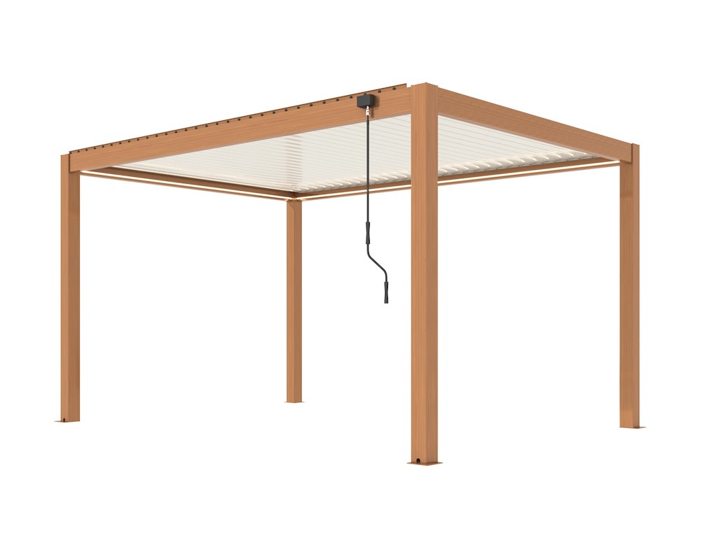 Pergola Bioclimatique Mira 3x4 Aluminium Heat et Crème Solaire