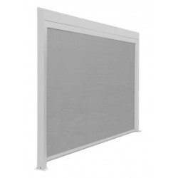 Rideau BioClim 3M pour Pergola Autoporetee - Aluminium époxy blanc - TPEP perle de marque PROLOISIRS, référence: J9014400