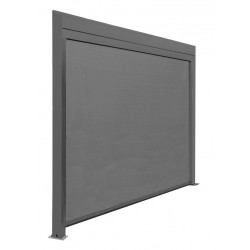 Rideau BioClim 4M pour Pergola Adossée - Aluminium époxy gris - TPEP gris de marque PROLOISIRS, référence: J9014700