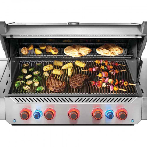 Barbecue à gaz – Prestige 665 RSIB – 5 brûleurs principaux – surface de cuisson 94x46cm – grilles en inox - Napoléon