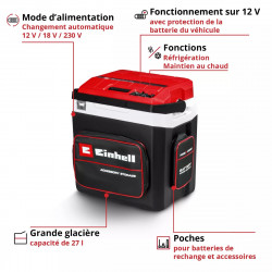 Glacière de chantier sans fil TE-COL 18/27 Li-Solo-sans batterie ni chargeur - EINHELL 