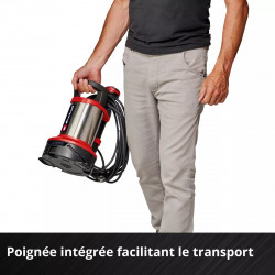 Kit de drainage 2-en-1 eaux claires et chargées – GE-DP 7535 N LL ECO – 750 W – 18 500 l/h – Particules 35 mm - EINHELL