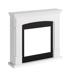 Habillage de cheminée pour Powerflame modèle Helmi – Blanc pur - TAGU