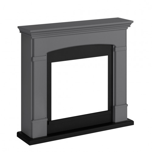 Habillage de cheminée pour Powerflame modèle Helmi – Gris uni - TAGU