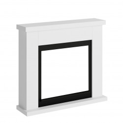 Habillage de cheminée pour Powerflame modèle Frode – Blanc pur - TAGU