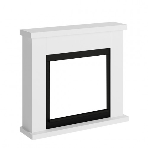 Habillage de cheminée pour Powerflame modèle Frode – Blanc pur - TAGU
