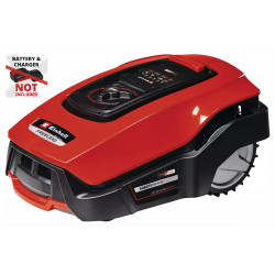 Kit premium jardin sans fil Einhell – Taille-haies 36V, coupe-bordure 36V, robot tondeuse + batteries 4.0Ah - EINHELL
