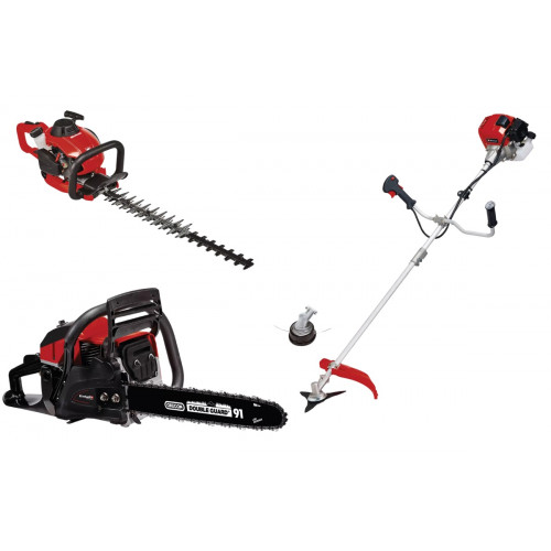 Kit thermique 3 en 1 jardin Einhell – Débroussailleuse, taille-haie, tronçonneuse - EINHELL