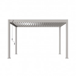 Pergola bioclimatique - Ombréa VS - autoportante - 3x4M - Beige sable - S1 - 300x400x258 cm de marque CHALET & JARDIN, référence: J9026700