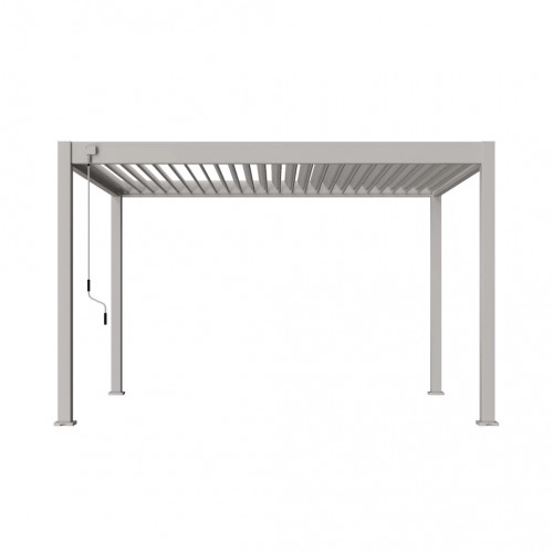 Pergola bioclimatique - Ombréa VS - autoportante - 3x4M - Beige sable - S1 - 300x400x258 cm - CHALET & JARDIN