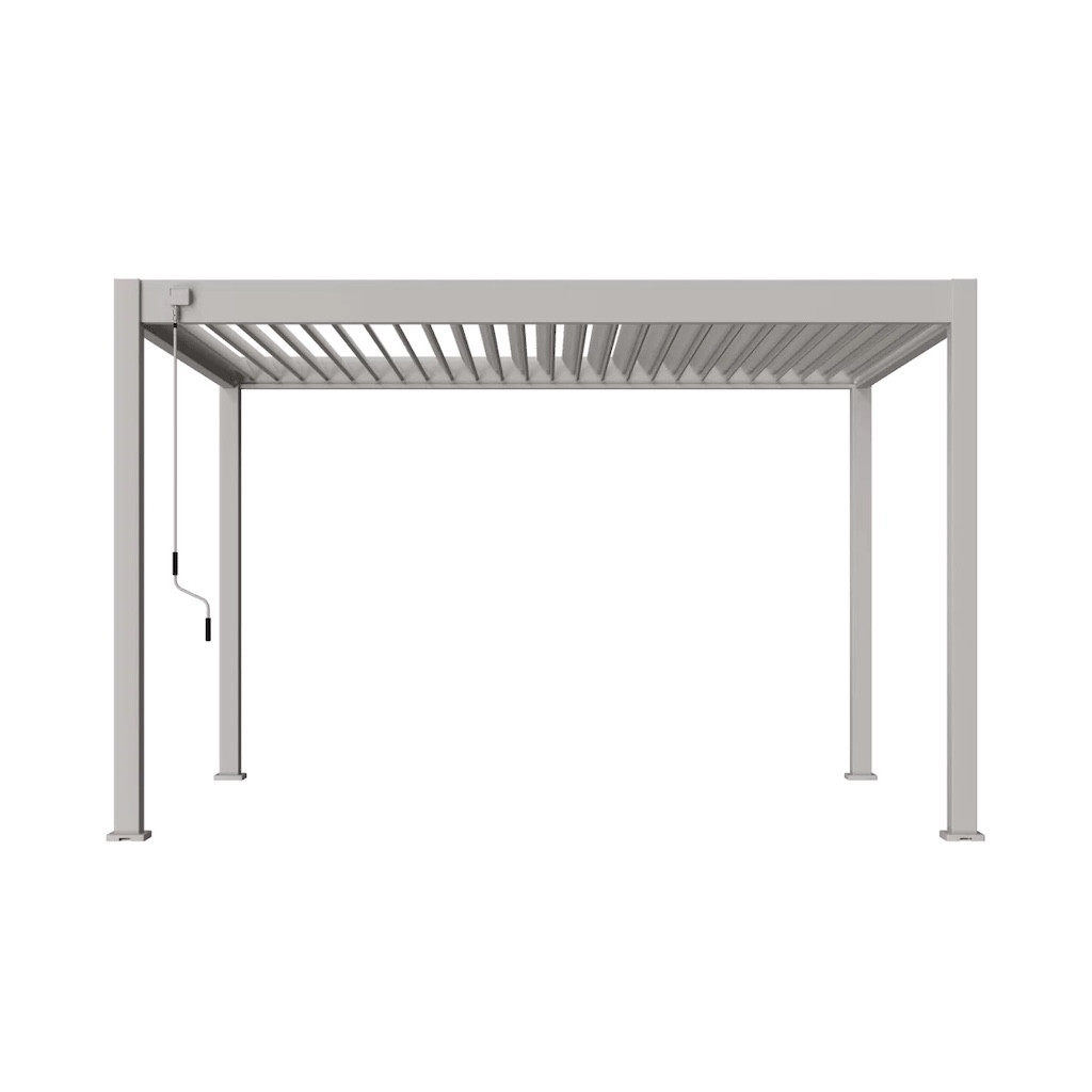Pergola bioclimatique Ombréa VS autoportante 3x4M sable S1 300x400x258 cm