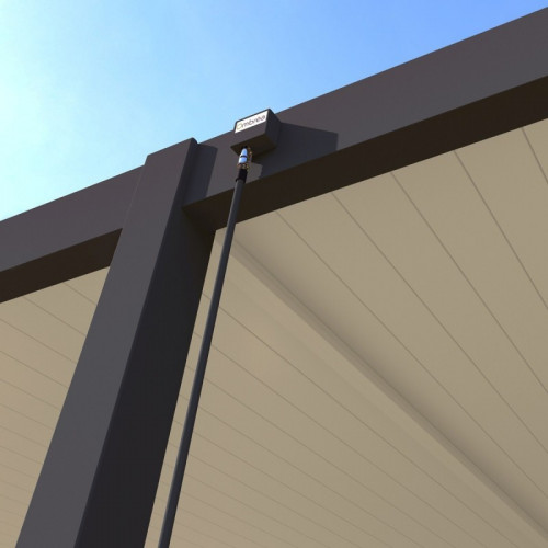 Pergola bioclimatique - Ombréa - autoportante - 4x8M - Anthracite blanc - ELMO - 400x800x258 cm - CHALET & JARDIN