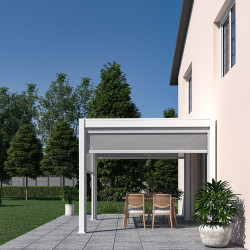 Pergola bioclimatique OmbrPergola bioclimatique - Ombréa 2023 - autoportante alu - 3x3M - 1 store 3M - Blanc - VSéa 2023 autopor de marque CHALET & JARDIN, référence: J9028600