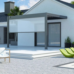 Store latéral manuel - 4M - Ombréa S2 - Anthracite - CHALET & JARDIN