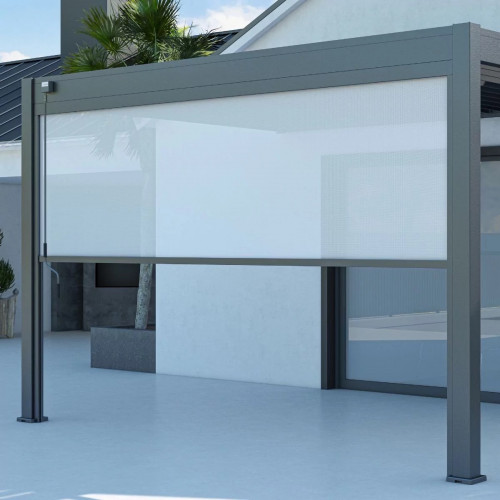 Store latéral manuel - 4M - Ombréa S2 - Anthracite - CHALET & JARDIN