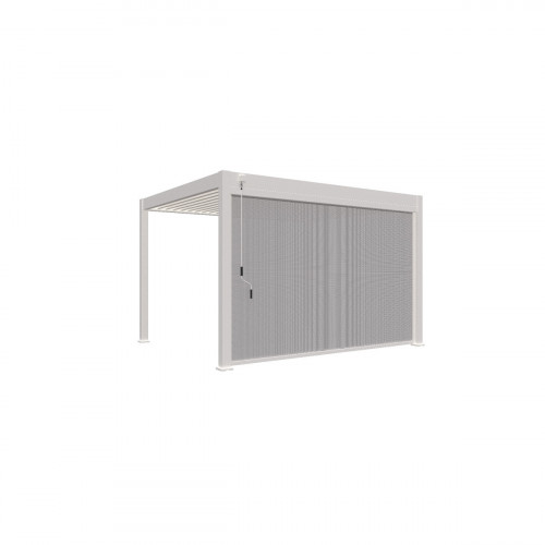Store vertical pergola 370 cm - aluminium textilène – blanc - Ombréa