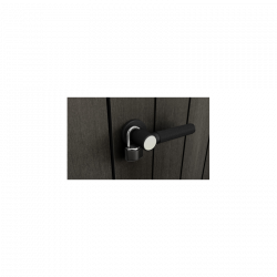 Abri de jardin en resine - WOODIUM 757 - 5,1m² - gris - CHALET & JARDIN
