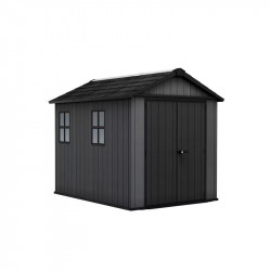 Abri de jardin 5,3 m² - Résiste aux intempéries - NEWTON PLUS 759 - Anthracite - de marque CHALET & JARDIN, référence: J9030800