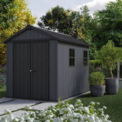 Abri de jardin 5,3 m² - Résiste aux intempéries - NEWTON PLUS 759 - Anthracite - - CHALET & JARDIN