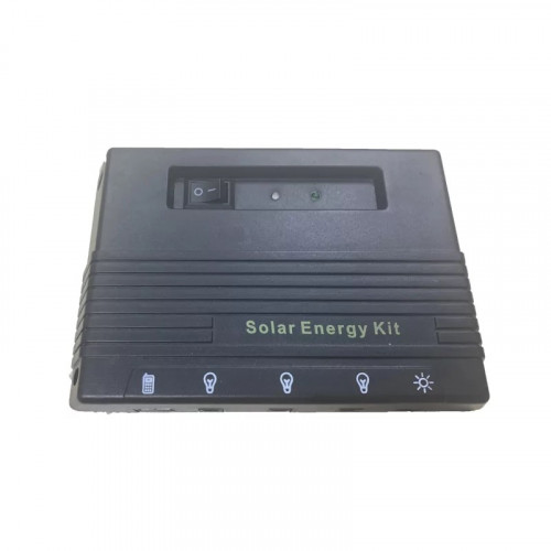 Station d’énergie solaire portable -SES-M - avec 3 ampoules et chargeur USB - CHALET & JARDIN