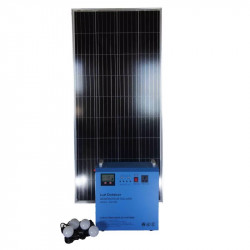 Staton d'énergie solaire - SHS1265 - Onduleur hybride - panneau 150W - CHALET & JARDIN