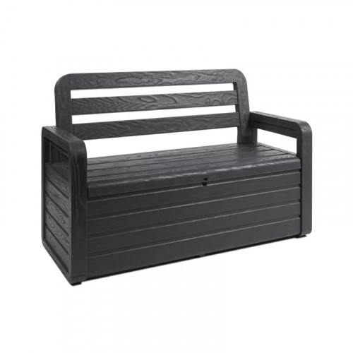 Coffre banc de jardin 263L en résine - FOREVERSPRING - Anthracite - CHALET & JARDIN