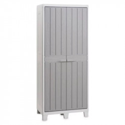 Armoire haute de jardin en résine – 78 cm - FLORIDA XL - gris - CHALET & JARDIN