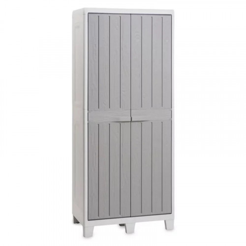 Armoire haute de jardin en résine – 78 cm - FLORIDA XL - gris - CHALET & JARDIN