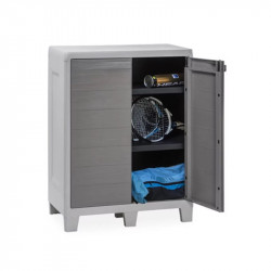 Armoire basse de jardin - Woody’s XL – 78 cm - Gris et taupe de marque CHALET & JARDIN, référence: J9032800